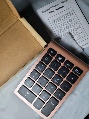 Kabelloser Bluetooth Nummernblock 22 Tasten Roségold