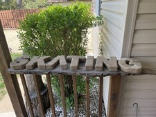 7 Pc Capital Letters Covered In Twine/Burlap KITSNGAorV Home Decor 8  Rustic