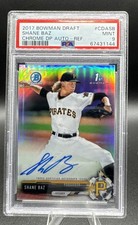 2017 1st Bowman Draft Chrome Shane Baz AUTO /499 PSA 9