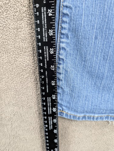 Pantalones de mezclilla GAP para mujer 14 curvas tiro bajo corte bota azul lavado claro - Imagen 9 de 12