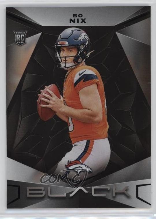 2024 Panini Black Rookies Bo Nix #108 14lt