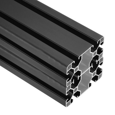 2 Stück Aluminiumprofil 400mm 4080 eloxiert für Linearschiene schwarz