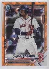 2021 Bowman Sapphire Chrome Prospects Orange Refractor /75 Jeisson Rosario 9hx