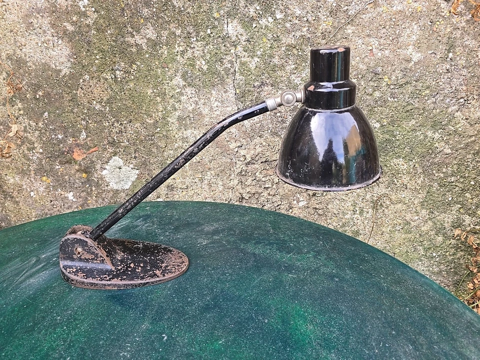 ANCIENNE LAMPE DE BUREAU BAUHAUS “JACOBUS” Kaiser Idell Gras Old German Lamp - Photo 4/4