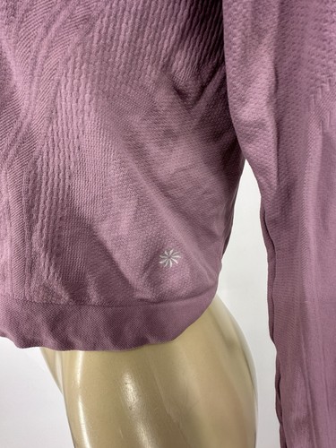 ATHLETA GIRL Large 12 ? Girls POWER UP SPORT LENGTH SEAMLESS TOP I20 - Picture 4 of 10