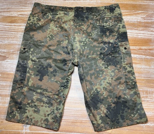 Bundeswehr Cargo Shorts 40 Flecktarn Camo German Military Tactical Long - Picture 8 of 16
