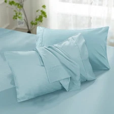 4 Pack Microfiber Pillowcases Ultra Soft Pillow Cover King Queen Pillows Bedding