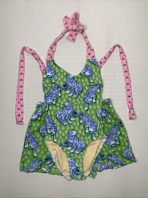 PrintFresh x Lime Ricki Tiger Print XS Bikini & Small Lounge Shorts P146
