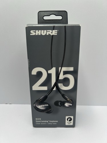 Shure SE215K Professional In Ear Live Sound Monitoring Headphones Black