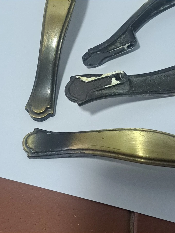 6 Latón NATIONAL LOCK Manijas de Gabinete Cajón Tiradores Tornillos 5 1/8", 3" C, FO 3841 Foto 3 de 4