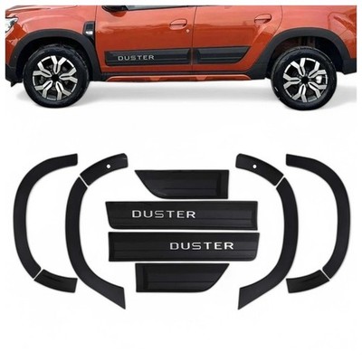For Dacia Duster 2018-2023 ABS Fender & Door Moulding Body Kit 12 Pcs (WRITTEN)
