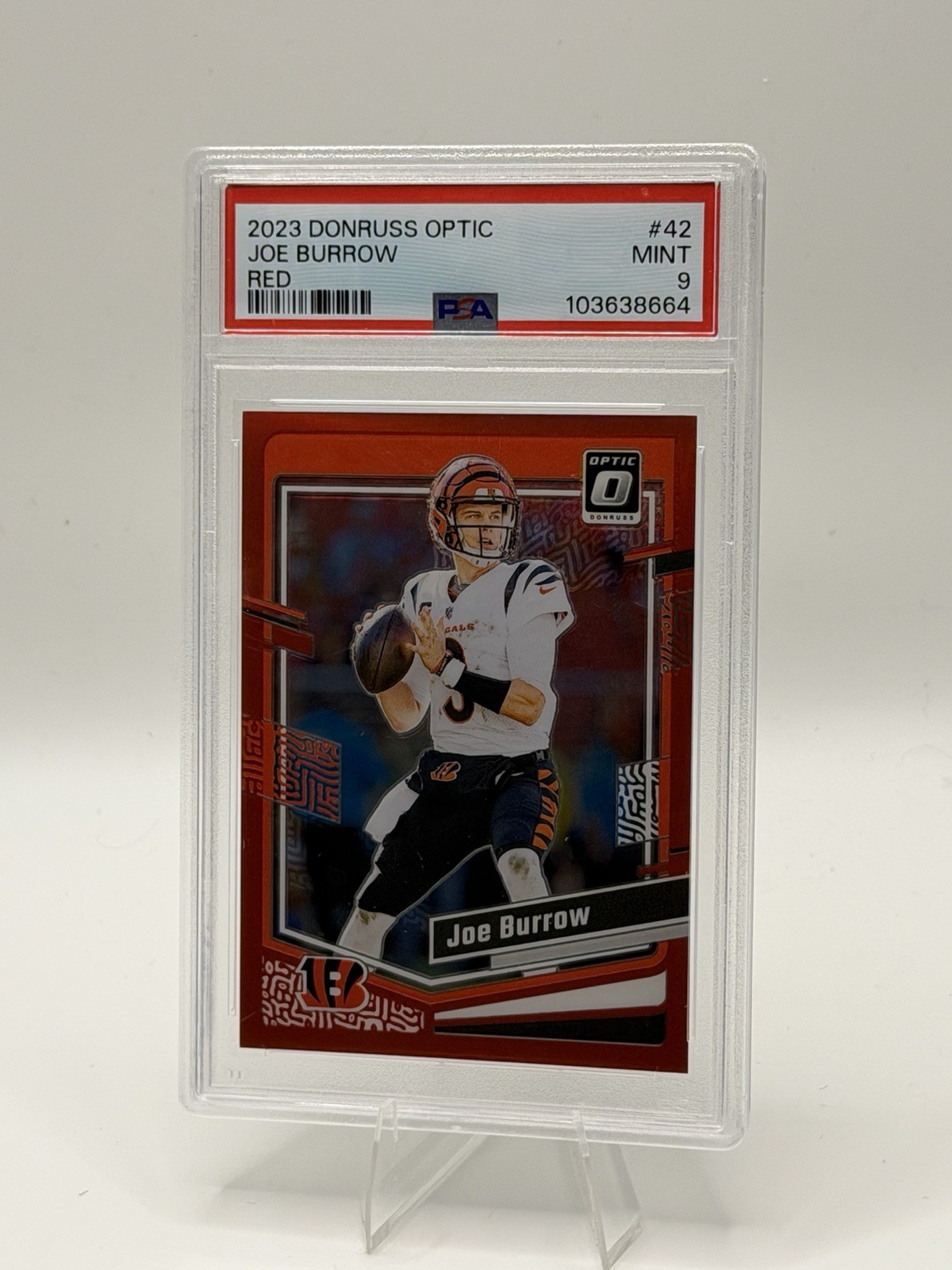 2023 Panini Donruss Optic - Joe Burrow #42 Red Prizm /99