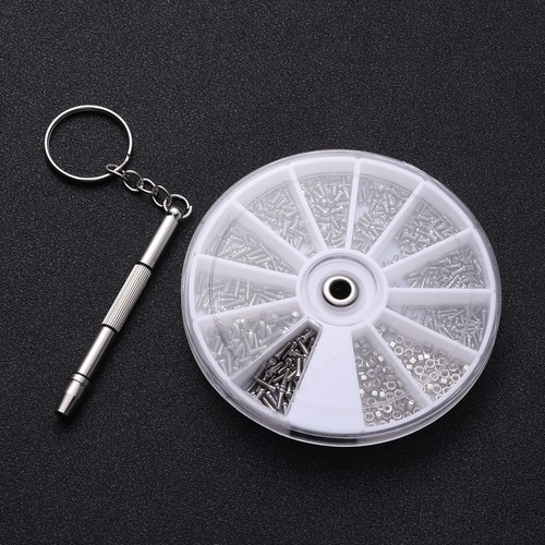 600 PZ Set Viti Kit Riparazione Occhiali Acciaio Inox Viti Occhiali