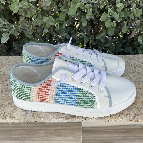 Jellypop Sneakers Women’s UMI Size 9.5 Multicolor Color Block Waffle Knit Shoes