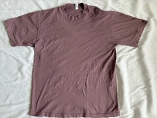 Los Angeles Apparel 6.5oz Garment Dye Crew Neck T-Shirt Mauve - MEDIUM