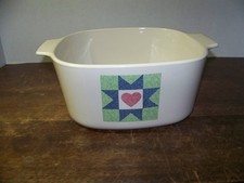 Vintage Corning Ware 3 Liter A-3-B Quilt Pattern Casserole�Dish