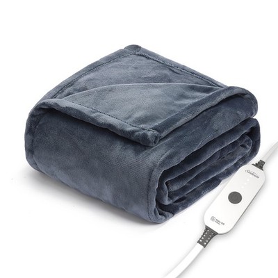32810062 Sunbeam Royal Posh Velvet Heated Throw Electric Blanket