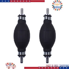 2pc Hand Fuel Primer Pump 8mm 5/16 For 9001-089A Bulb Type Boat Fuel Diesel Pump