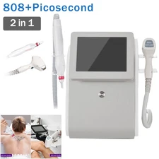 2in1 808nm Diode Laser Hair Removal Yag Picosecond Laser Tattoo Removal Machine