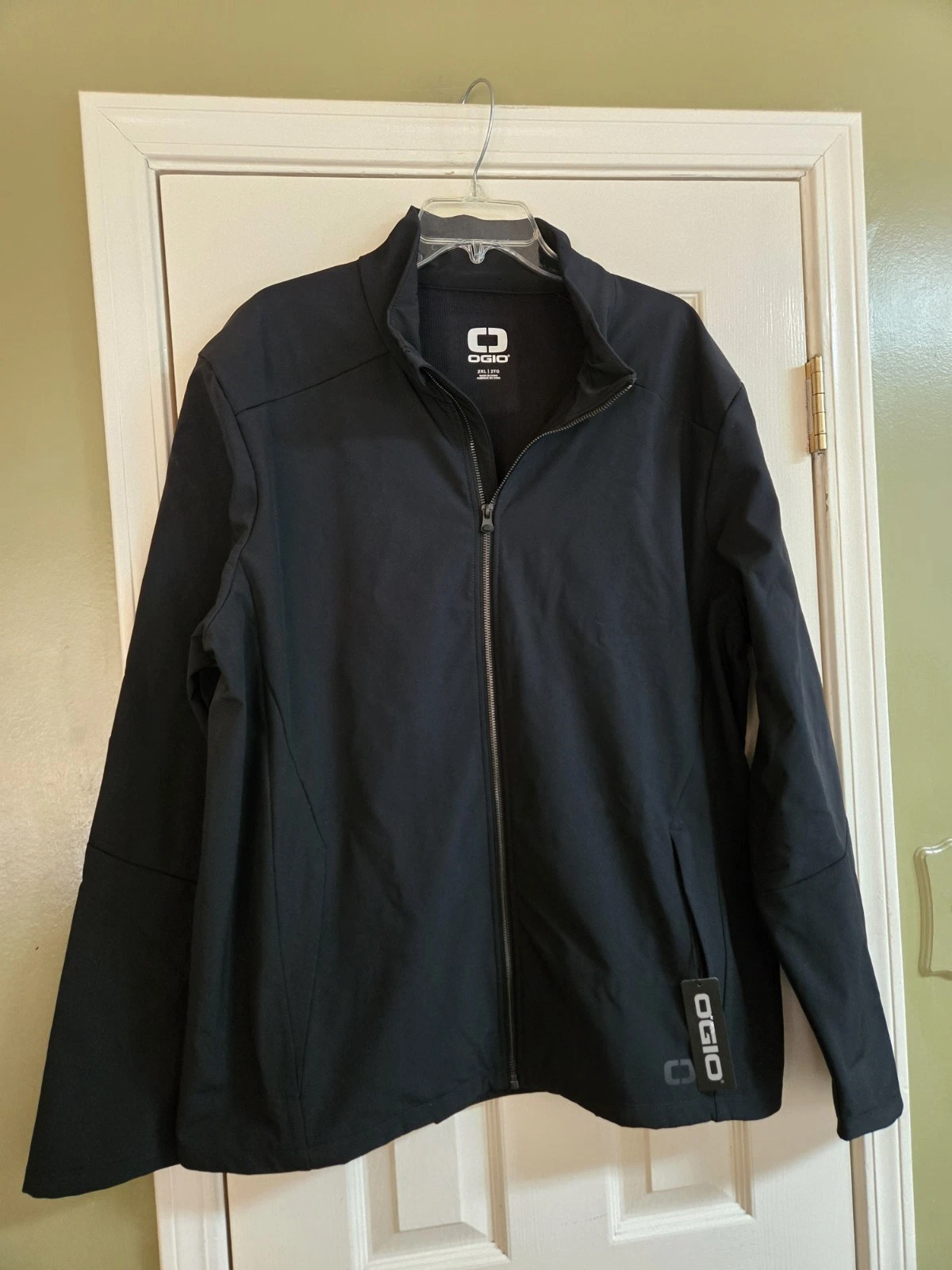 Men's Ogio Connection Full Zip Soft Shell Black Jacket Men's 2X Black NWT!