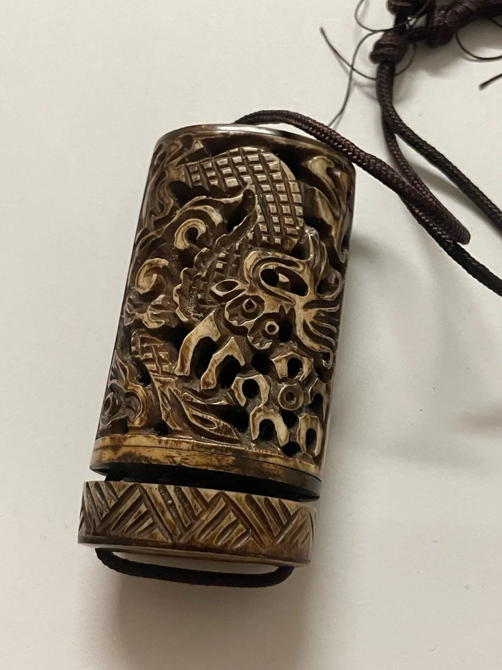 Antique Japanese carved inro pre 1900 superb - Image 4 of 4