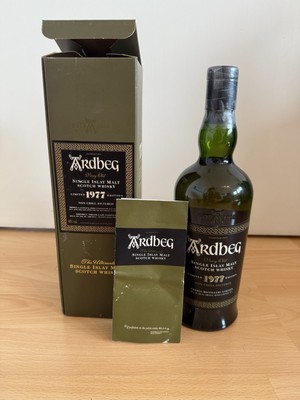 Ardbeg 1977 Single Islay Malt Scotch Whisky 700ml 46% OVP, original Booklet!