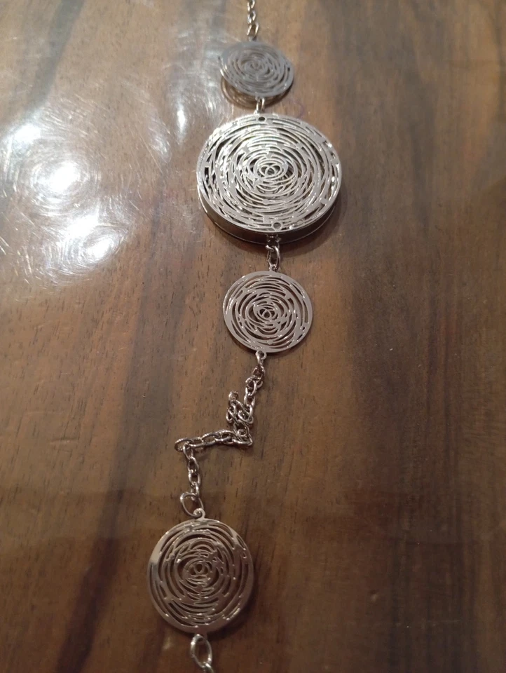 Collana Lunga In Acciaio Nuova - Immagine 2 di 4