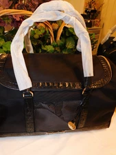 NWT BRAHMIN PET CARRIER FOR  SMALL DOG/ CATS BLACK MELBOURNE **$495* *FREE SHIP