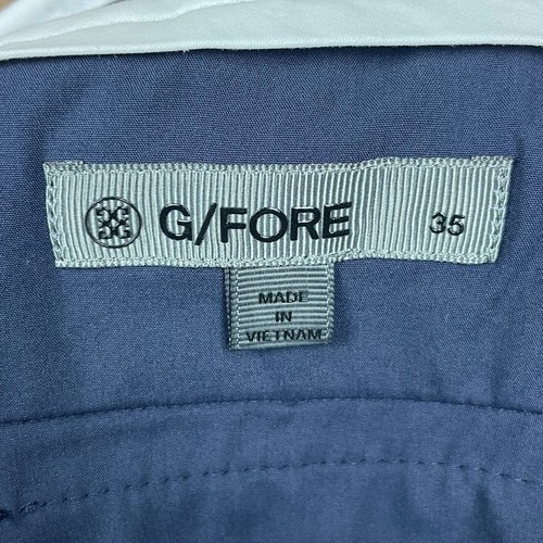 G/Fore Club Shorts Men’s Sz 35 Navy Blue Nylon Twill Performance Golf Casual - Picture 7 of 8