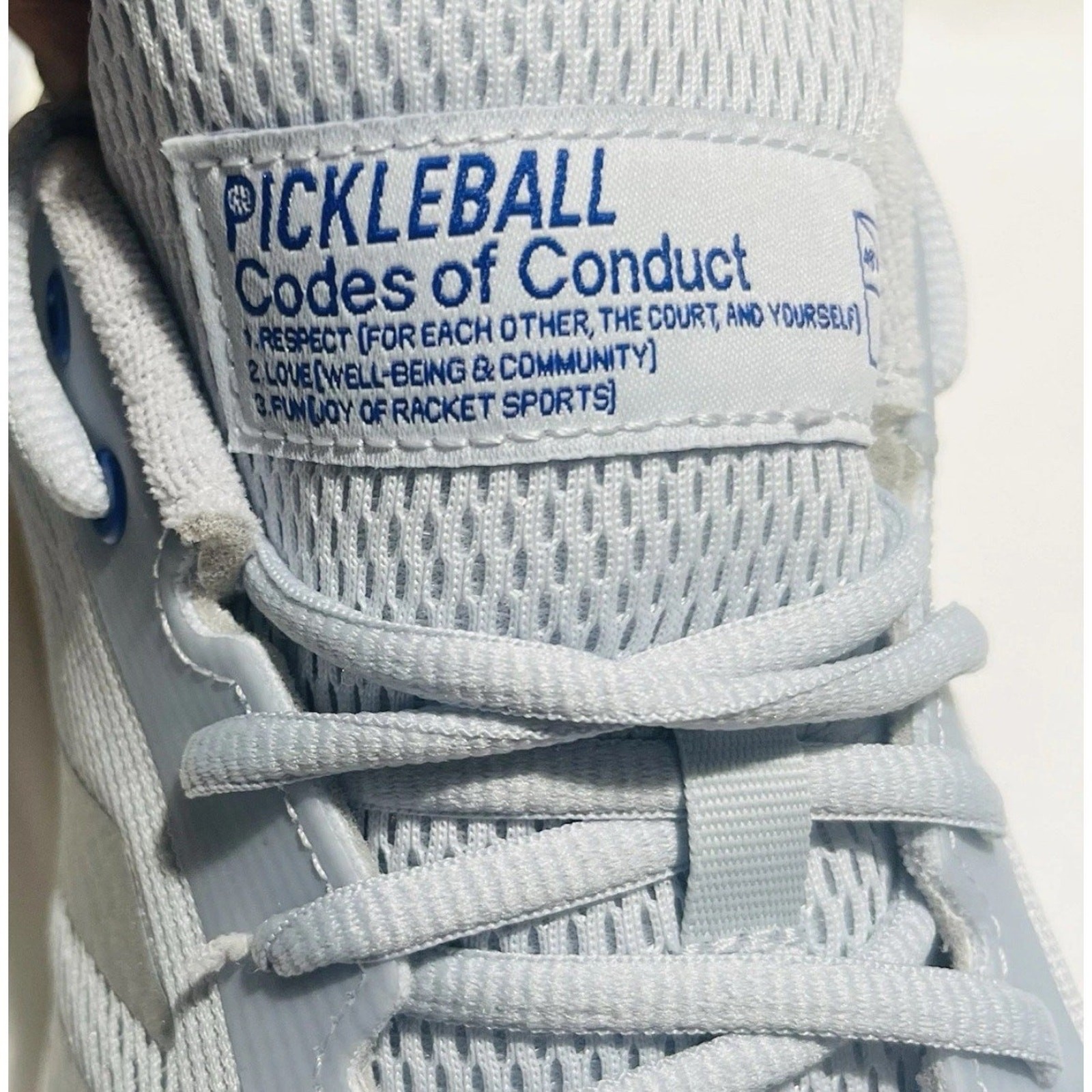 Adidas Courtflash Pickleball Halo Blue Silver sneaker court shoe Women’s 8 NEW thumbnail 4