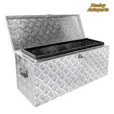 Silver Aluminum Trailer Storage 31x18x14 Underbody Pickup Truck Tool Box
