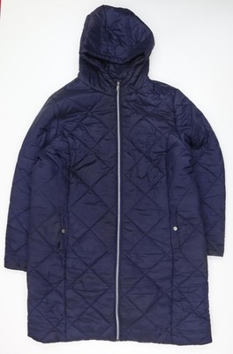 Friends Like These langer Steppmantel Damen blau mit Kapuze Gr. 22