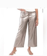 CECE Faux Leather Pants - Size M Black
