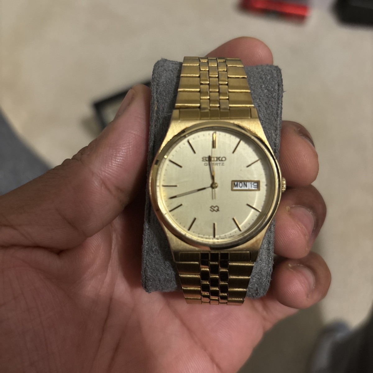 Vintage Seiko Quartz Watch 5Y23-8A70 Men's Gold Plated | eBay