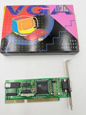 Vintage Trident 1MB ISA VGA Display Adapter Card BD-TRIDENT-1MB Works