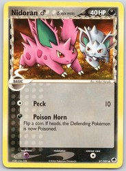 Nidoran M (Delta Species) 57/101 Dragon Frontiers Common Pokemon Card