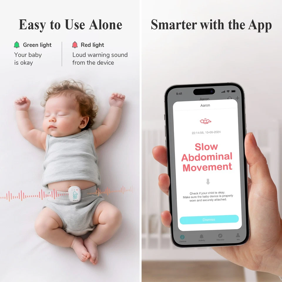 Sense-U Pro Baby Monitor : Tracks Breathing Movement, Rollover, Temperature - Image 4 of 4