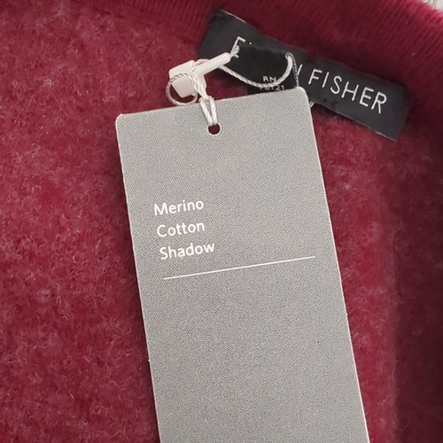 Gonna a matita Eileen Fisher lana merino bordeaux donna XS nuova con etichette morbida $188 - Foto 6 di 7