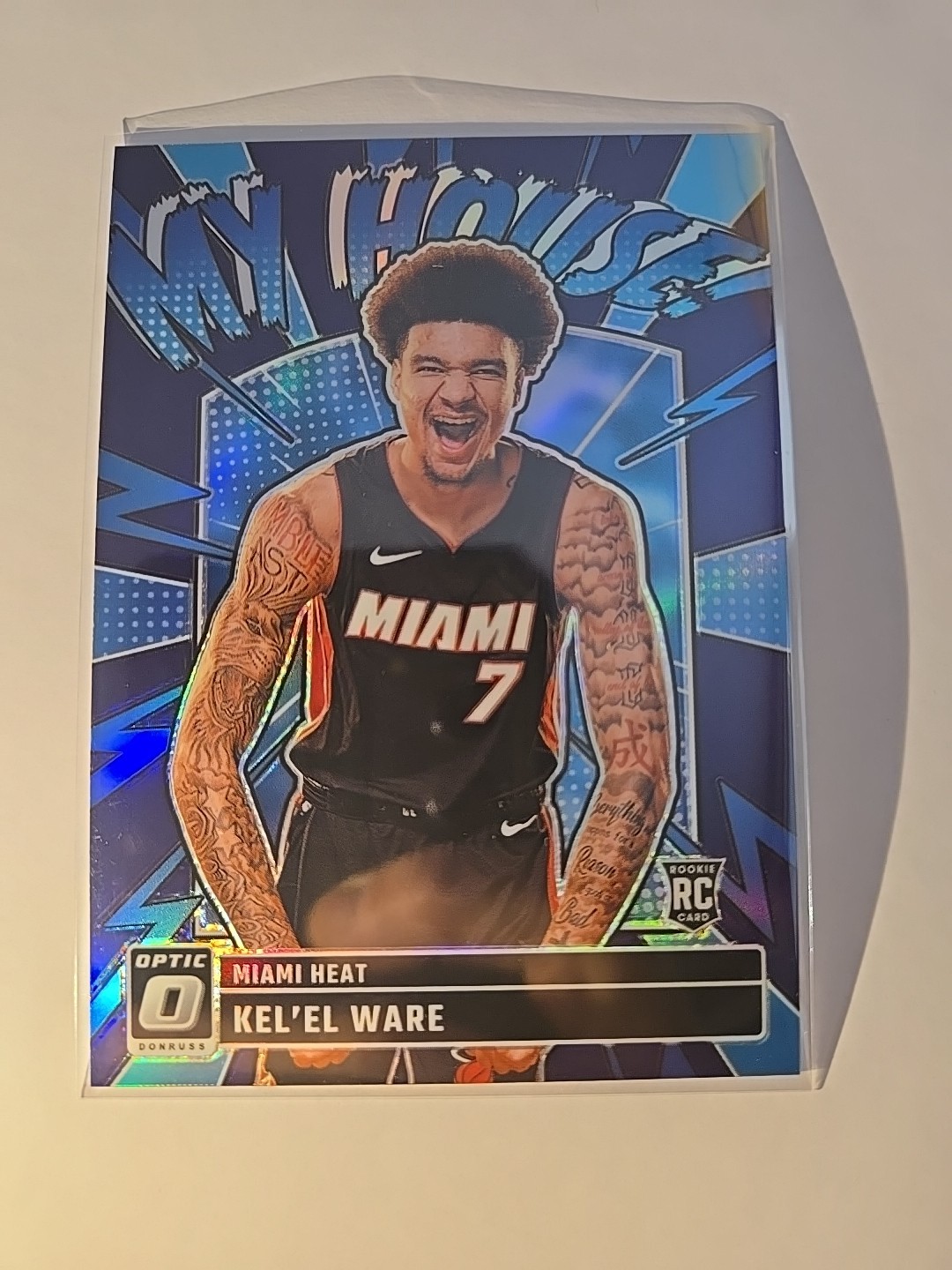 2024-25 Donruss Optic #11 Kel'el Ware My House Purple Rookie Miami Heat