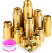 Prolunga Rubinetto Ottone 1/2 Pollici 80Mm Prolunga Raccordo Filettato 1Pcs Prol