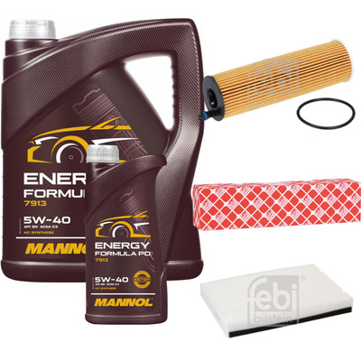 FEBI Inspektionspaket 6L MANNOL Energy Formula PD 5W-40 für Mercedes-Benz