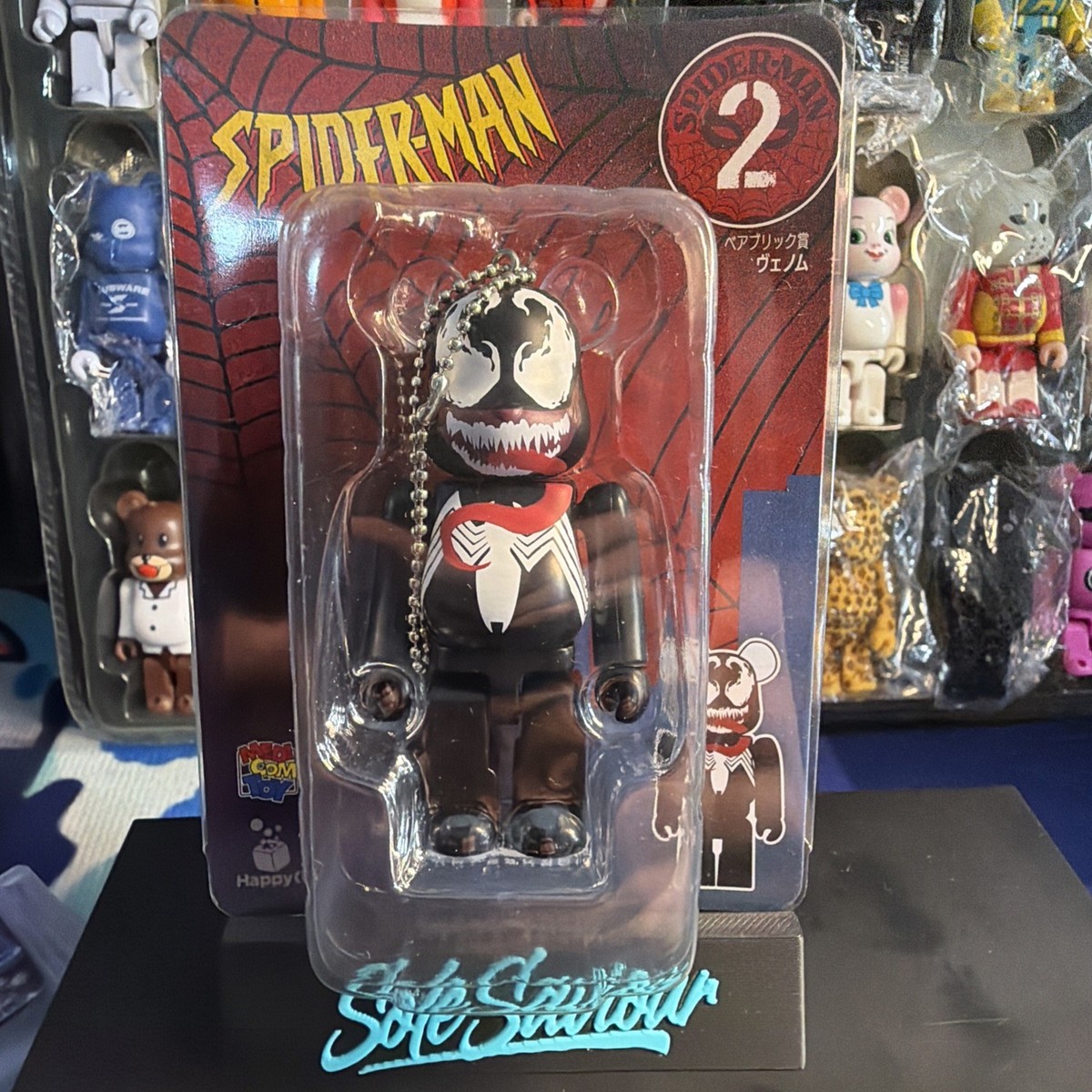 Bearbrick Spiderman Black Costume 2 100% MARVEL MEDICOM VENOM 