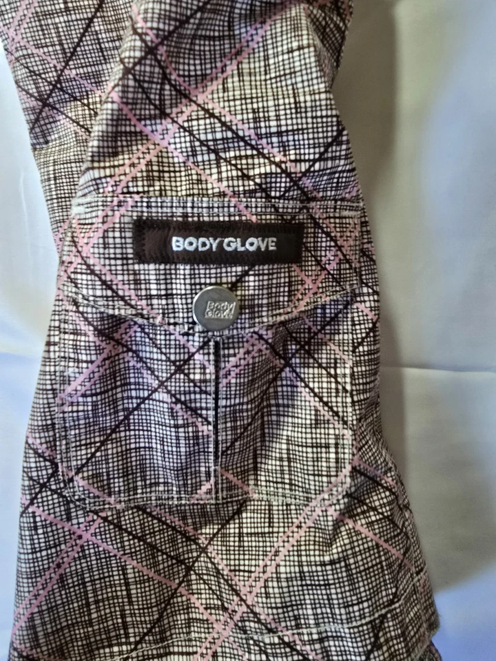 Боди перчатки брюки детский девочек размер 10 коричневый розовый снег лыж регулируемая талия - Изображение 4 из 4