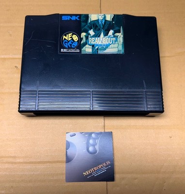 Real Bout Fatal Fury JPN AES Empty Cartridge Shell   Neo Geo System   NO GAME R1