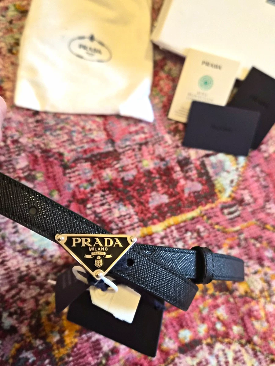 PRADA Black Belts for Men for sale | eBay