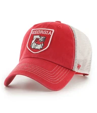 Georgia Bulldogs '47 Brand Red Nomad Clean Up Adjustable Trucker Dad Hat