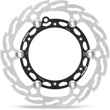 Moto-Master Flame MX Floating Brake Rotor - Front - Black, 260mm 112145-PU