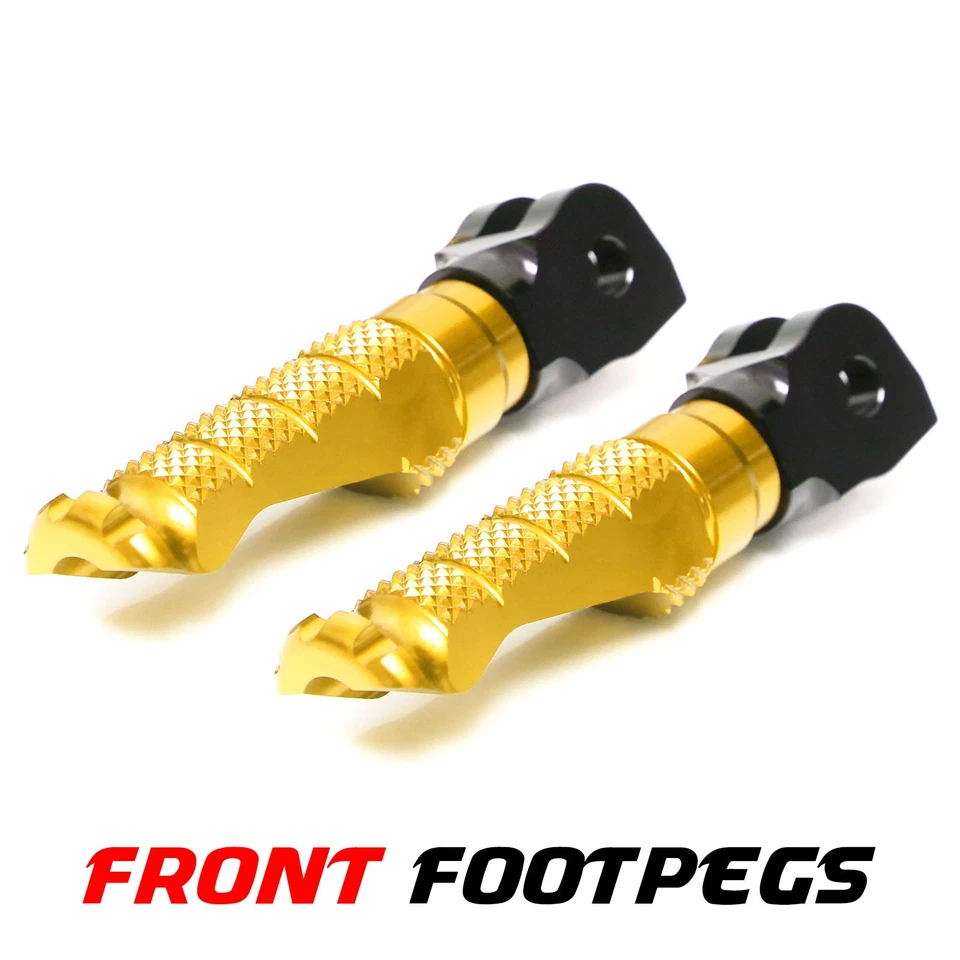 R-FIGHT Gold Front Foot Pegs For Aprilia Tuono V4 R 1100 RR 20 21 22 23 24 - Изображение 2 из 4