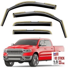 in-Channel Window Rain Guards Fit for Fit for 2019-2026 Dodge Ram 1500 Crew Cab