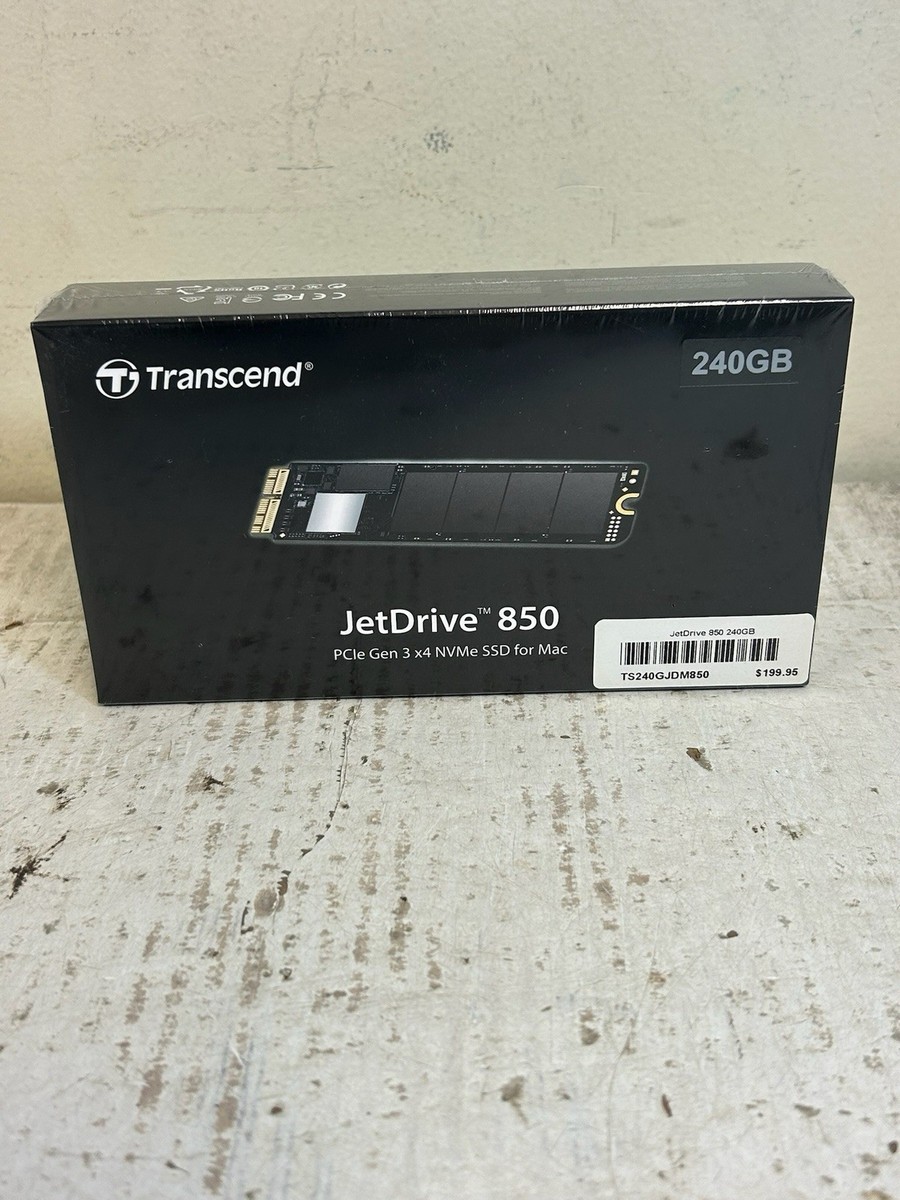 240GB Transcend JetDrive 850 NVME Thunderbolt PCIe SSD Upgrade for 